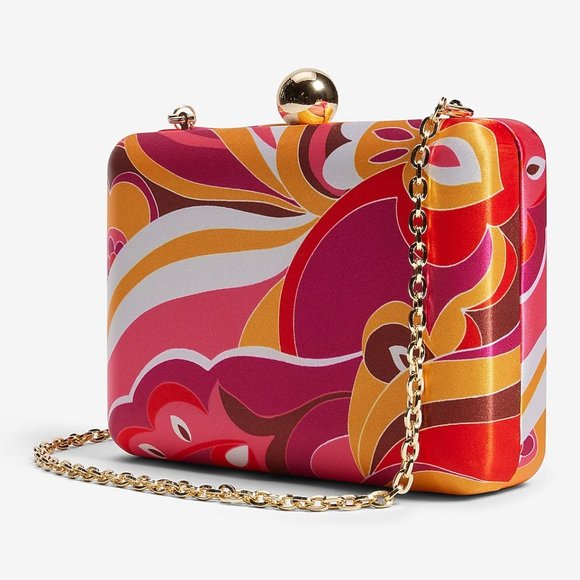 NWT Express Paisley Retro Print Clutch - Picture 10 of 10